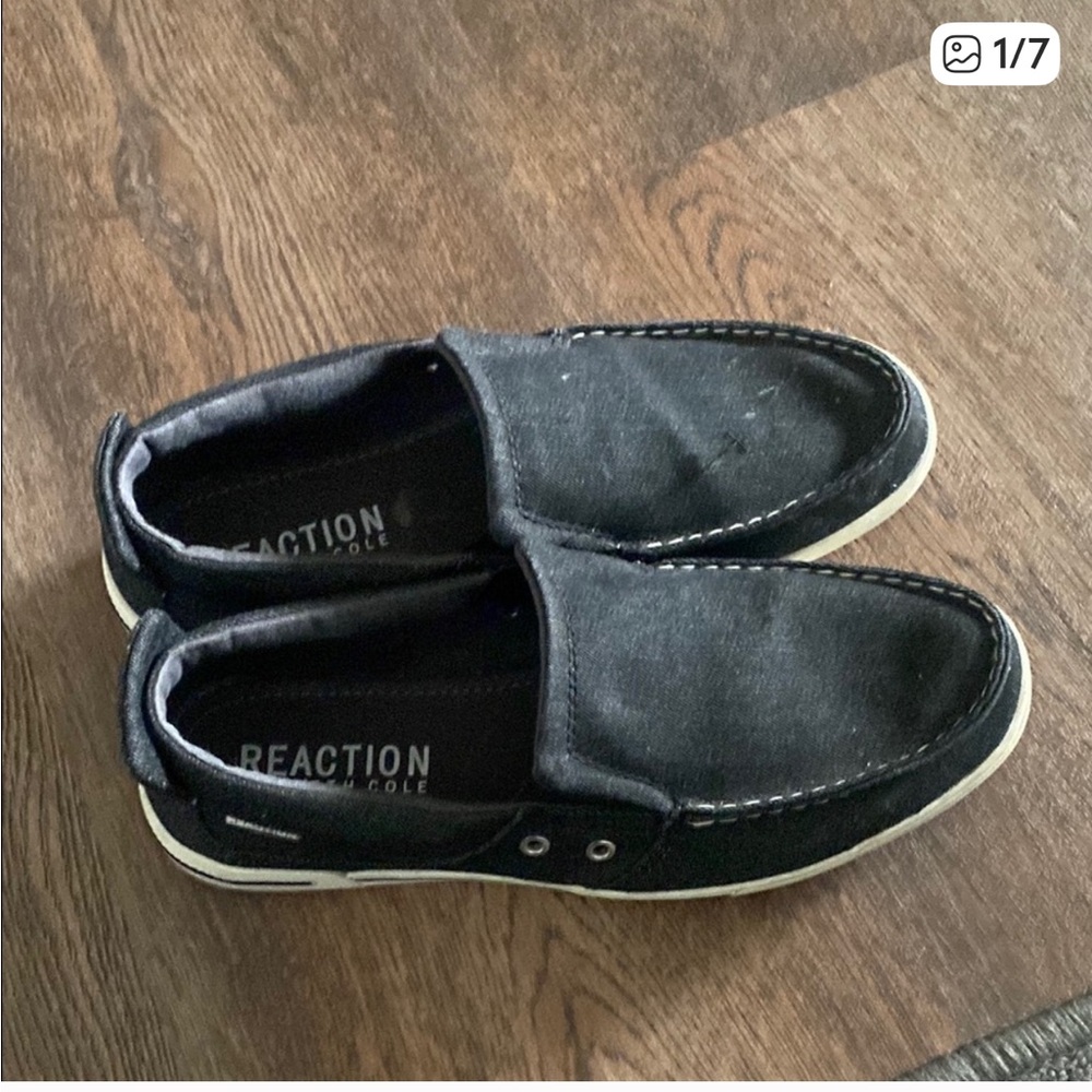 Kenneth Cole Black Slip-On Loafers